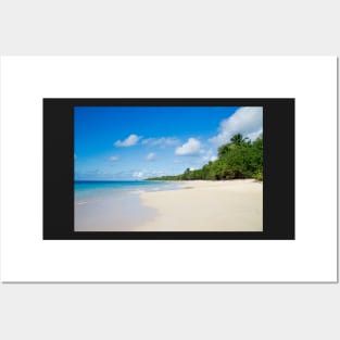 Sandy Beach of Caribbean Island Posters and Art